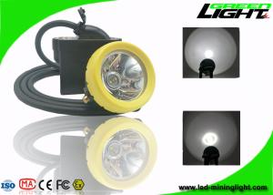 China 1.67W IP68 Miners Helmet Light 10000lux Brightness USB Charger 1 Year Warranty wholesale