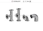 Polished Stainless Steel Sanitary Clamp tee clamp elbow SUS304 SS316L