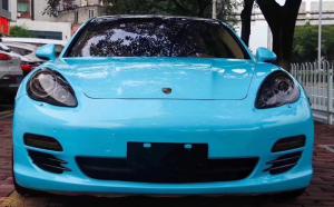 China Miami Blue Ultra High Gloss Car Wrap Wrinkles Free For Trucks wholesale