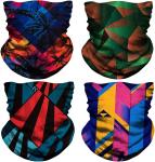 Cooling Half Balaclava Army Plaid Face Mask Tube Bandana