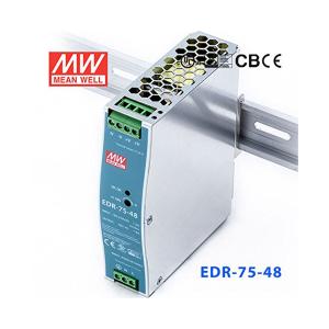 China MEAN WELL 75W 1.6A 48V Din Rail Power Supply For Ethernet Switch wholesale