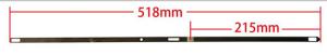 China 518mm A Type Wiele Carpet Machine Steel Hook wholesale