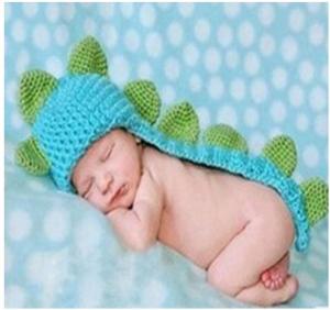 China Baby Photography Prop Crochet Cap Beanies Baby Hat Girl Boy Beanies Dinosaur Hats wholesale