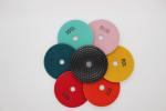Black 4 Inch 3mm Diamond Wet Pollishing Pad For Polishing Marble Granite