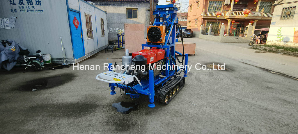 High Performance Depth 160m Portable Water Well Drill Lightweight With 35HP Engine