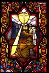 Church Dimming Tempered Stained Glass Decorative Panels High Transparent Glass