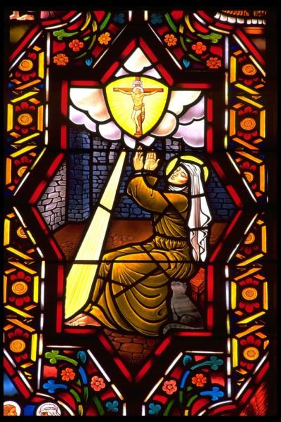 Church Dimming Tempered Stained Glass Decorative Panels High Transparent Glass