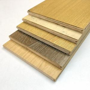 China Wide Plank Wash Distressed Oak Engineered Wood Flooring 20 Colors Customizable wholesale