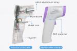 Lightweight Non Contact Digital Thermometer , Handheld Temperature Gun For Fever