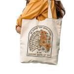 Customized Logo Large Organic Cotton Canvas Grocery Shopping Tote Bag for OEM