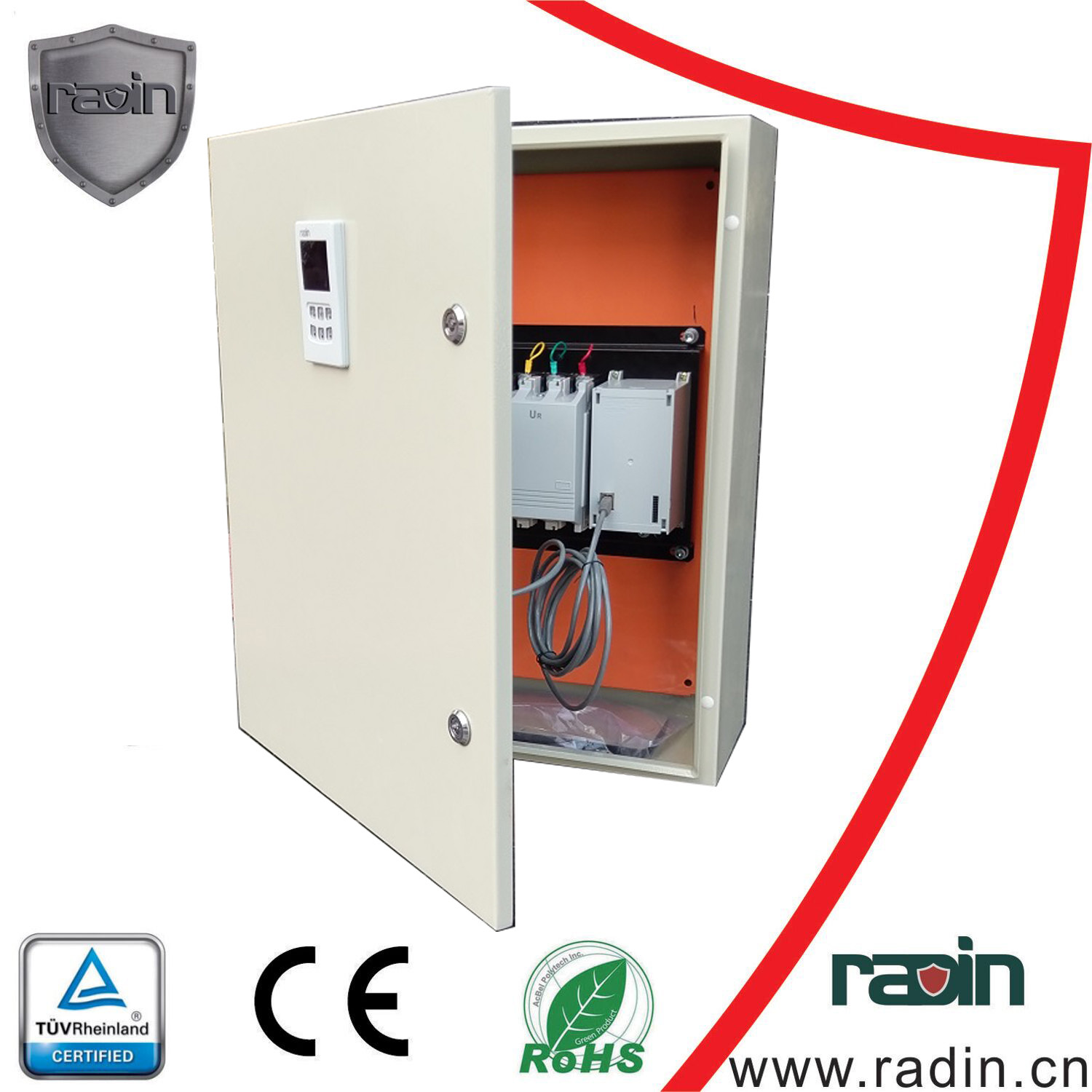 Mechanical Interlock Solar Power ATS Control Panel 50/60Hz AC 400V Two 3P Or 4P MCCB