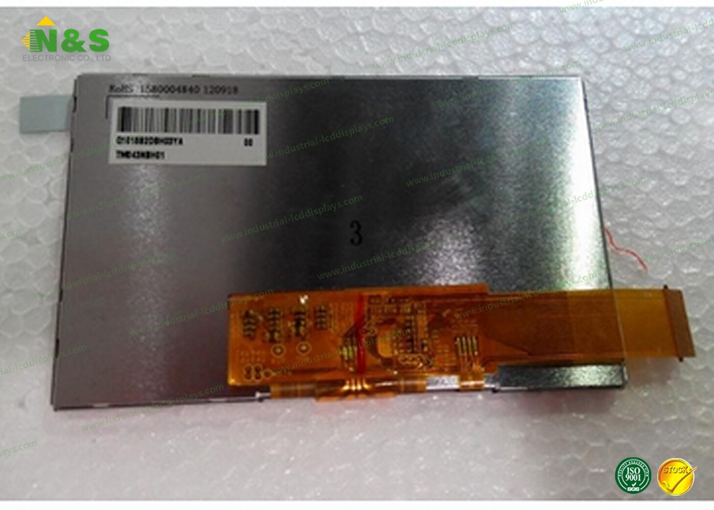 TIANMA 4.3 inch 45P TFT LCD Screen with Touch Panel TM043NBH01 WQVGA 480(RGB)*272