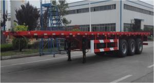 China 3 axles 13meters Flat bed semi trailer for 20ft/40ft containers from China in factory price Fuwa 3 axles trailer wholesale