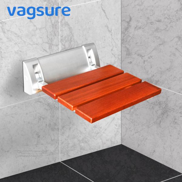Anti Slip Wall Mounted Shower Seat Non Barrier With Reinforced Aluminum Alloy