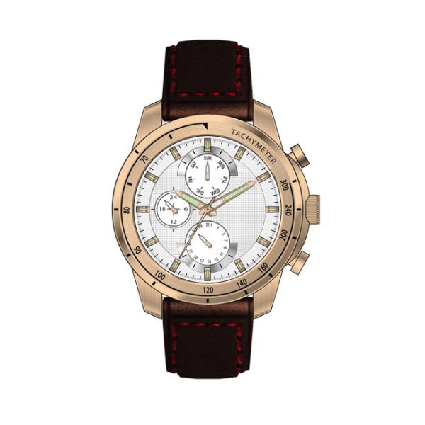 Men Multifunction fashion wrist watch , Customized logo stainless steel luxury