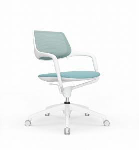 China Foldable Executive Revolving Office Chair Leather For Negotiation Training Space wholesale