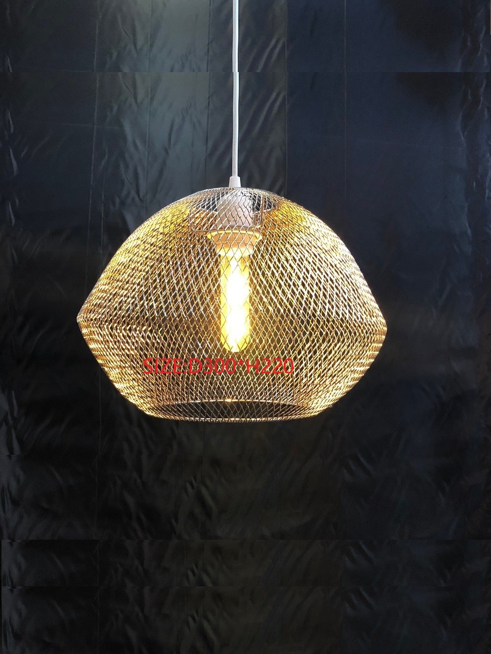 Copper Wire Decorative Metal Lamp Shades E26/E27 Wire Cage Light Shade D 12cm