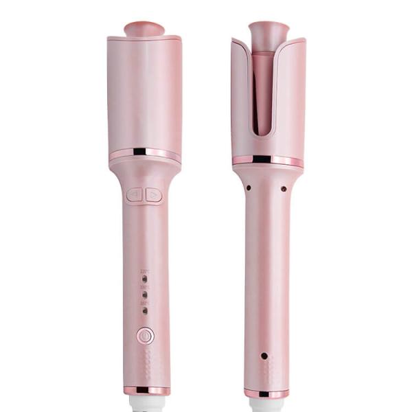 FCC PTC Anti Scald Automatic Curling Iron Wand Ceramic Rotating Barrel Hair