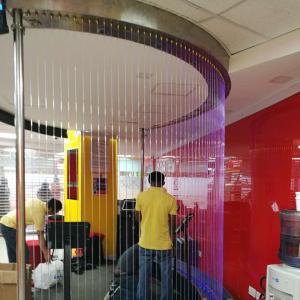 China Musical Interactive Digital Water Curtain Fountain Stainless Steel 304 wholesale