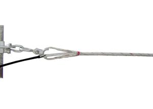 China 100m Span Preformed Dead End Clamp , Aluminum Clad Steel Preformed Dead End Cable Grips wholesale