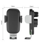 Rubber Oil Coating Infrared Sensor 15W Wireless Phone Charger