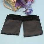 Durable Gift Bracelet Black Velvet Drawstring Bag Wear Resistant Custom Made