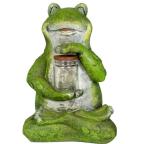 1 AA Batteries 14 Inches Solar Frogs Garden Figurines
