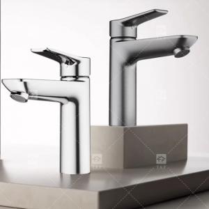 China Single Handle Bathroom Washbasin Faucet Hot And Cold Stainless Steel Household Sink wholesale