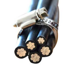China Black Aerial Electrical Cable , Overhead Electric Cables For Power Supply wholesale