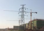 10 - 750KV Transmission Steel Tower Double Circuit Galvanizated / Painted