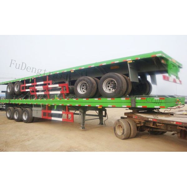 FUDENG Brand Upright Flatbed Container Trailer With Great Performance