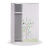 3 Doors metal clothing locker Wardrobe Steel Almirah Cabinet Design