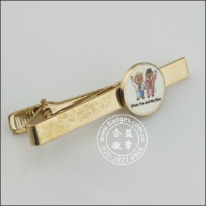 China Tie clip badge gold stamping process tie clip ld04 wholesale
