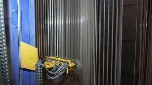 China Customized Space Multiple Electrical Cabinet PLC Vertical Powder Coating Production Line Of Aluminium Alloy Profilses wholesale