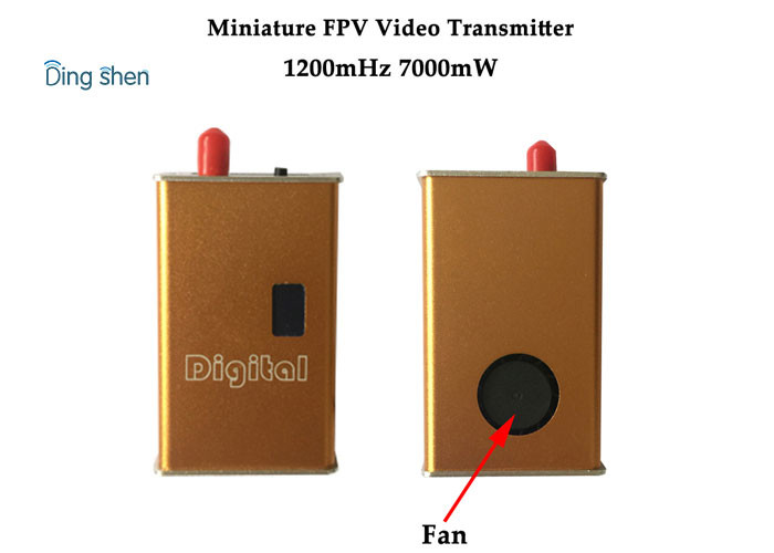 Quality 1200Mhz Mini FPV Video Transmitter 7000mW Wireless AV Sender for Robot and Drones