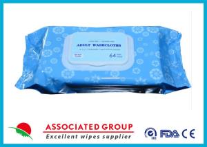 China Premium Spunlace Adult Wet Wipes , Disposable Adult Wash Cloth Extra Large Size wholesale