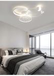 Modern Minimalist White Square Ceiling Light Atmosphere Household Bedroom Star