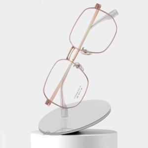 China CE Pure Titanium Glasses Frames Square Full Optical 3 Color For Men wholesale