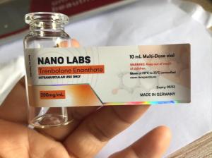 China NANO LAB PHARMA Small Bottle Labels Printing 10ml Vial Labels For Glass Vials Custom Design wholesale