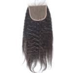 Hair Peruvian 4x4 Lace Closure Free Parting Human Hair Closure Natural Black