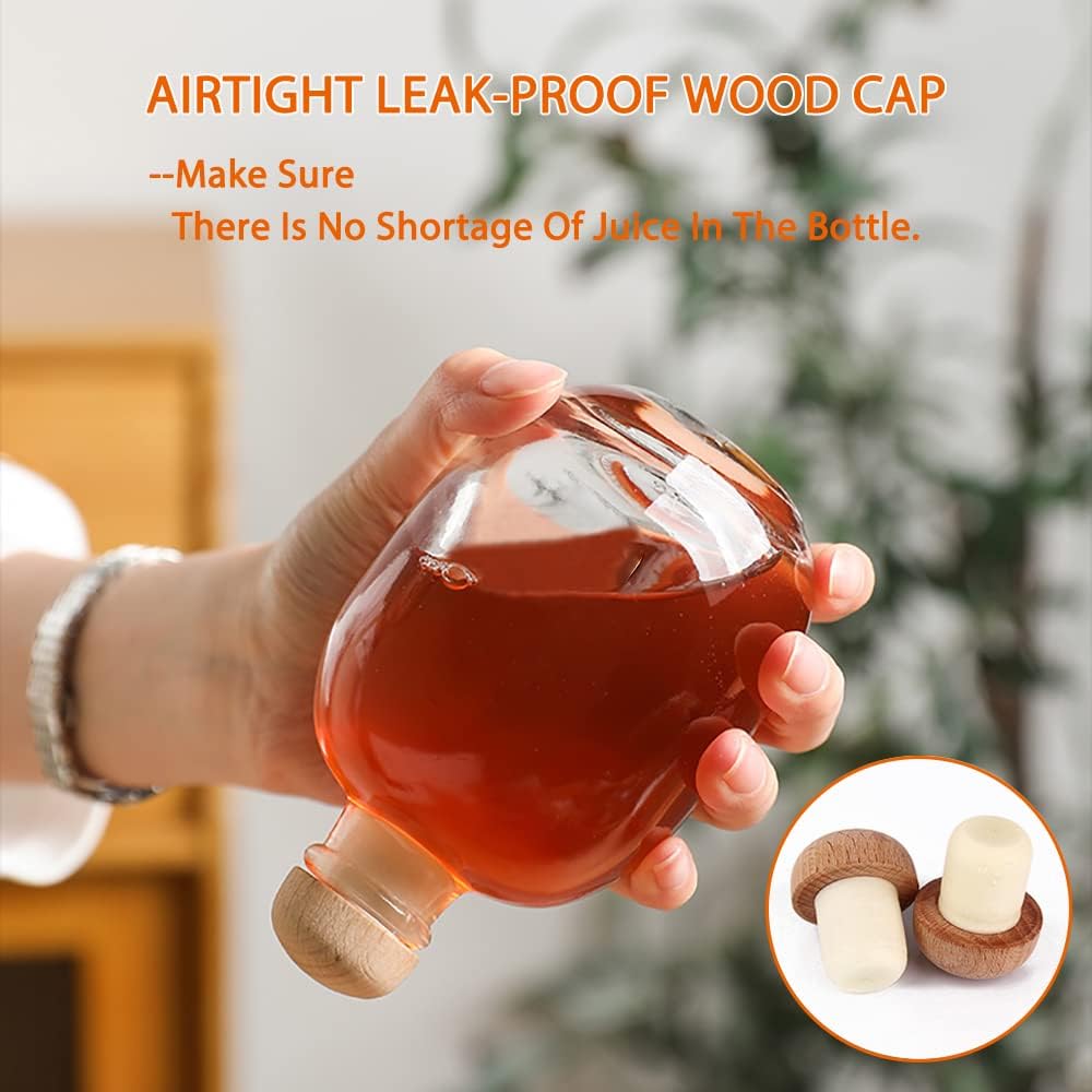 Wine Beverage Oil Vinegar Kombucha Soda Water Whiskey Vodka 500ml Glass Bottle with Cork Stopper Cap
