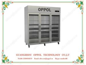 China OP-503 Glass Door Kitchen Fridge Customized Volt Refrigerators Kitchen Freezer wholesale