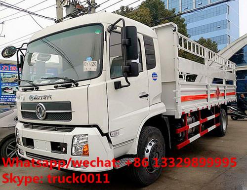 Quality dongfeng tianjin 170hp/190hp gas canisters transporting vehicle for sale, best price stake van truck for gas cylinders for sale