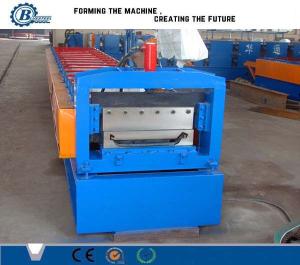 China Color Steel Aluminium Roof Panel Standing Seam Roll Forming Machine With Hydraulic System wholesale