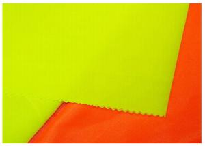 China Yellow Orange Fluorescent Cotton Fabric Anti Static For Workear Garment wholesale