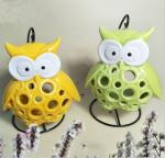 Ceramic Creative Gifts Owl Candle Holder for Home Decoration