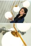 Long Pendant Lamp Modern Nordic Spiral Stair Hanging Light Dining Living Room