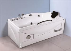 China Large Whirlpool Tub With LED Light Shower Unit , Jet Spa Tub For Household wholesale