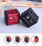 New Dual 2.1A/1A USB Port Universal EURO/UK/USA/AUS USB Travel Adaptor With 6.3A