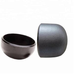 China Customized ASME Carbon Steel Cap Low Temperature Sch40 Sch80 balack color wholesale